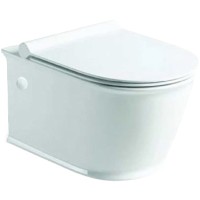 Унитаз SantiLine SL-5009 подвесной Белый с сиденьем Микролифт фаянс подвесной