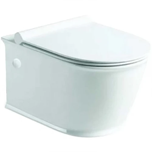Унитаз SantiLine SL-5009 подвесной Белый с сиденьем Микролифт фаянс подвесной