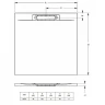 Душевой поддон из искусственного камня Riho Isola 120x80 D007008080 цвет Antracit