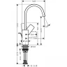 Смеситель для раковины Hansgrohe Vivenis 75030700 Белый матовый латунь