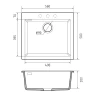 Кухонная мойка Rivelato Zeno 56 ZN-5650 Bianco latte цвет Белый