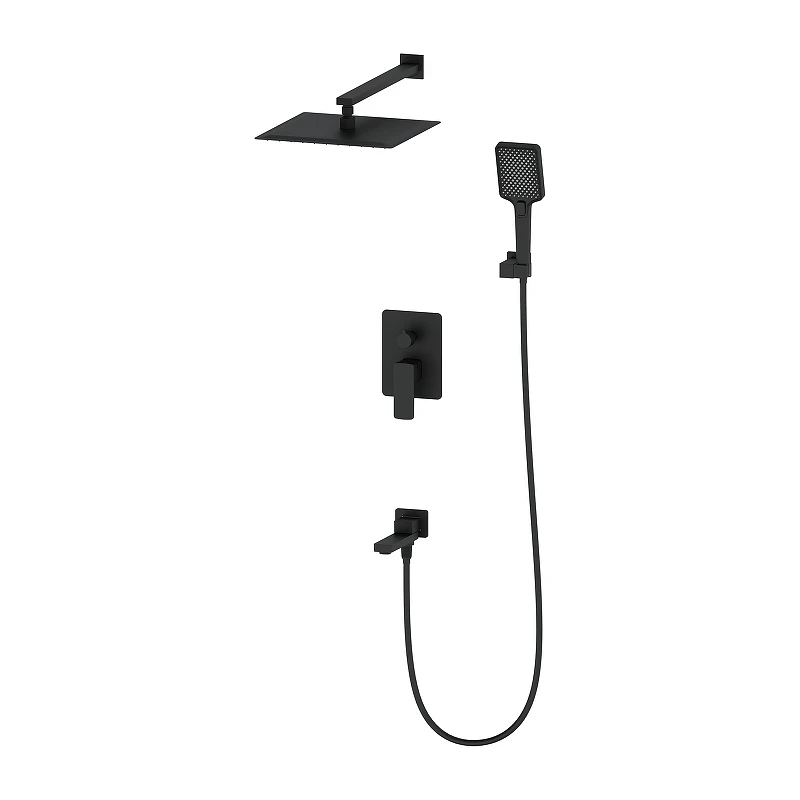 Душевая система Oliveeka D OL-939003-MB цвет Черный матовый