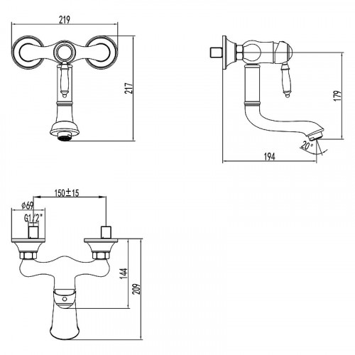 Смеситель для кухни Lemark Villa LM4811B цвет Бронза