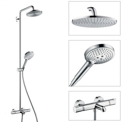 Душевая система Hansgrohe Raindance Select S 27117000 с термостатом Хром латунь на стену