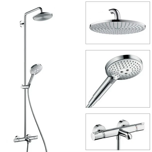 Душевая система Hansgrohe Raindance Select S 27117000 с термостатом Хром латунь на стену