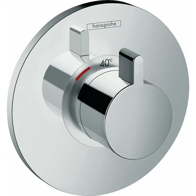 Смеситель для душа Hansgrohe Ecostat S Highflow 15756000 с термостатом Хром латунь встраиваемый