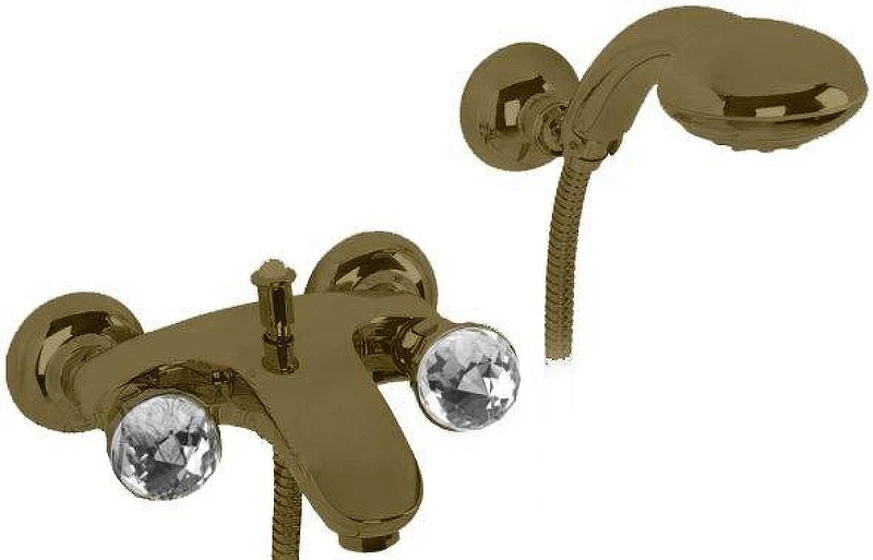 Смеситель для ванны Migliore Korona Swarovski ML.KRN-4702.BR цвет Бронза