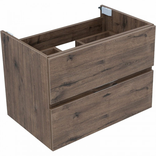 Тумба под раковину Aquanet Алвита New 70 334185 подвесная Дуб веллингтон табак МДФ / ЛДСП