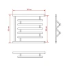 Водяной полотенцесушитель Mixline Simple PM3 50х60 556336 цвет Хром
