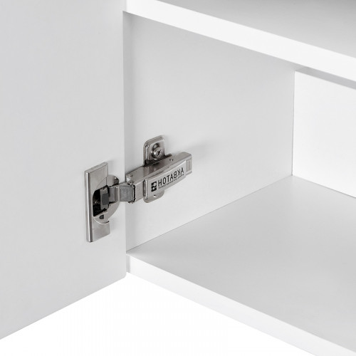 Тумба под раковину Aquaton Эклипс М 45 L 1A172801EK49L подвесная Белый Эбони светлый МДФ / ЛДСП