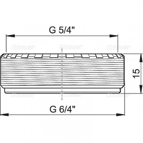 Переходник для сифона Alcaplast S0507-ND G  6/4×5/4