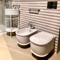 Раковина-чаша Artceram Atelier 44 ATL001 05 00 Белая матовая фаянс накладная