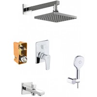 Душевая система Azario Treya AZ-15680711 Хром латунь встраиваемый