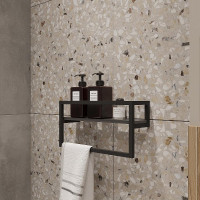 Полка DIWO Элиста 40 П23244 цвет Черный Антрацит