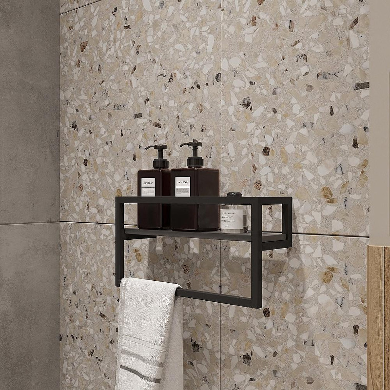 Полка DIWO Элиста 40 П23244 цвет Черный Антрацит