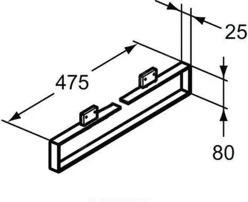 Полотенцедержатель Ideal Standard Adapto U8615AA цвет Хром