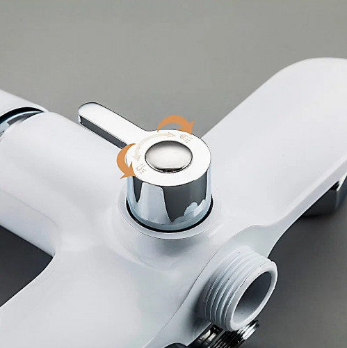 Смеситель для ванны Frap H49 F2249 универсальный Белый Хром латунь на стену