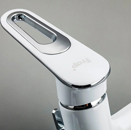 Смеситель для ванны Frap H49 F2249 универсальный Белый Хром латунь на стену