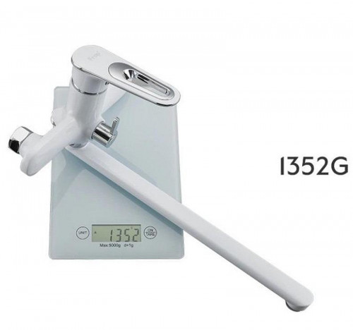 Смеситель для ванны Frap H49 F2249 универсальный Белый Хром латунь на стену