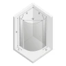 Душевой уголок New Trendy New Soleo Chrome 80х80 K-0415 профиль Хром стекло прозрачное