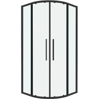 Душевой уголок Grossman Cosmo 90х90 301.K33.02.9090.21.00 профиль Черный матовый стекло прозрачное