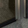 Душевая дверь Maybah Glass MGD-810-5 900x1980 на монопетле Хром матовый стекло бронзовое