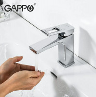 Смеситель для раковины Gappo G18 G1018-1 Хром латунь