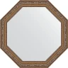Зеркало Evoform Octagon 55х55 BY 3965 в багетной раме - Виньетка состаренное золото 56