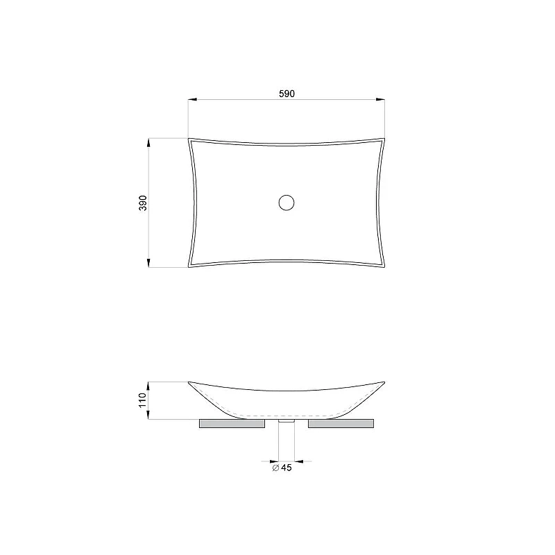 Раковина-чаша Lavinia Boho Bathroom Sink 59 33311112 цвет Белый глянцевый
