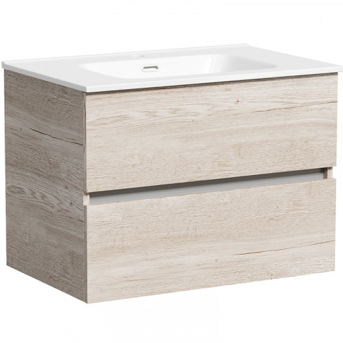 Тумба под раковину Sancos Urban 70 UR70EG подвесная Дуб Галифакс натуральный МДФ / ЛДСП