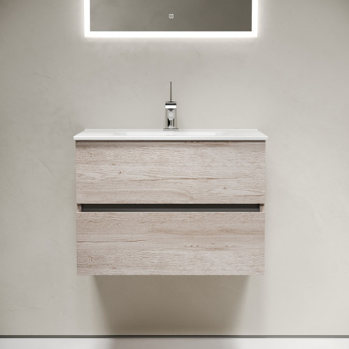 Тумба под раковину Sancos Urban 70 UR70EG подвесная Дуб Галифакс натуральный МДФ / ЛДСП