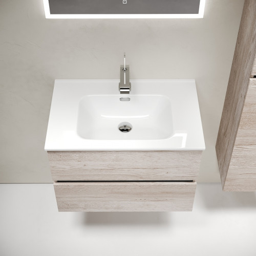 Тумба под раковину Sancos Urban 70 UR70EG подвесная Дуб Галифакс натуральный МДФ / ЛДСП