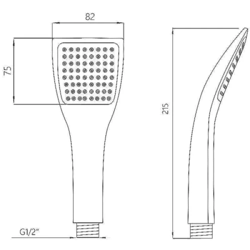 Ручной душ Melodia della vita Standard MKP20596 Хром