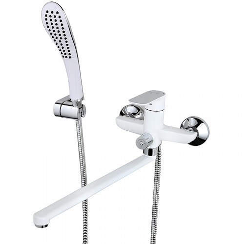 Смеситель для ванны Gappo G48 G2248 универсальный Белый Хром латунь на стену