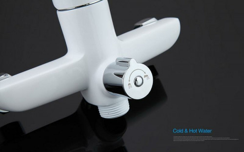 Смеситель для ванны Gappo G48 G2248 универсальный Белый Хром латунь на стену