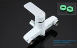 Смеситель для ванны Gappo G48 G2248 универсальный Белый Хром латунь на стену