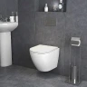 Комплект унитаза Grossman GR-4455S с инсталляцией Berges Novum D5 040235 с сиденьем Микролифт и Черной матовой клавишей смыва фаянс подвесной
