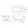 Чугунная ванна Delice Continental 180x80 DLR230627R с отверстиями под ручки без антискользящего покрытия