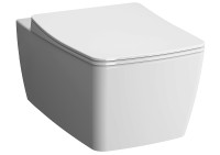 Комплект унитаза с инсталляцией Vitra Metropole 9820B003-7201 с сиденьем Микролифт и клавишей смыва Хром матовый фарфор подвесной