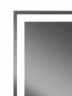 Зеркальный шкаф Art&Max Techno AM-Tec-1000-800-2D-F-Nero с подсветкой с бесконтактным выключателем Черный МДФ / ЛДСП, стекло