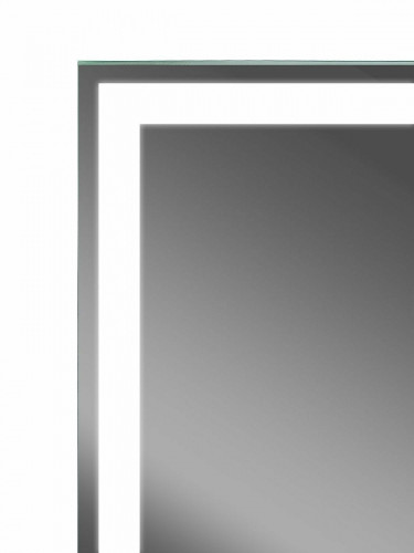 Зеркальный шкаф Art&amp;Max Techno AM-Tec-1000-800-2D-F-Nero с подсветкой с бесконтактным выключателем Черный МДФ / ЛДСП, стекло