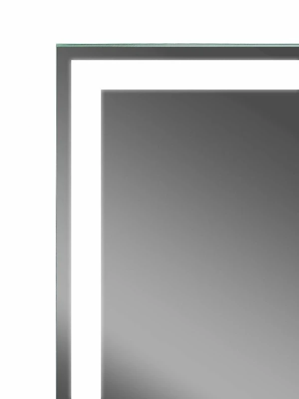 Зеркальный шкаф Art&Max Techno AM-Tec-1000-800-2D-F-Nero с подсветкой с бесконтактным выключателем Черный МДФ / ЛДСП, стекло