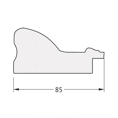 Зеркало Evoform Octagon 65x85 BY 7151 в багетной раме - Виньетка античное серебро 85 мм стекло