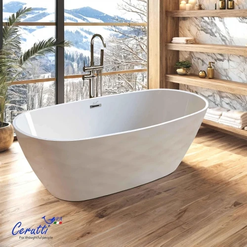 Акриловая ванна Ceruttispa Tonia 170x75 CT11230 цвет Белый