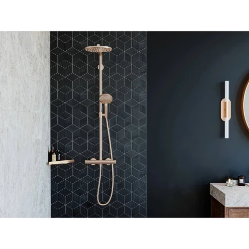 Металлическая полка Hansgrohe AddStoris 41741140 угловая Шлифованная бронза
