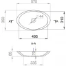 Раковина-чаша Salini Callista 57.5 102 1101202SM Белая матовая искусственный камень (литьевой мрамор) накладная