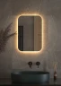 Зеркало Defesto Opti 40x60 DF 2812R с подсветкой 17W-3000К/ИК - выключатель/Теплый белый свет