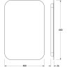 Зеркало Defesto Opti 40x60 DF 2812R с подсветкой 17W-3000К/ИК - выключатель/Теплый белый свет