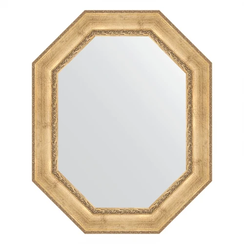 Зеркало Evoform Polygon 102х82 BY 7264 в багетной раме - Состаренное серебро с орнаментом 120 мм стекло