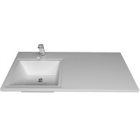 Раковина Stella Polar Мадлен 105 L SP-00001367 с местом под стиральную машину Белая